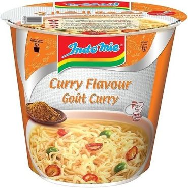Indomie Cup Noodles 60 Gm Curry, 24 Pieces Per Carton